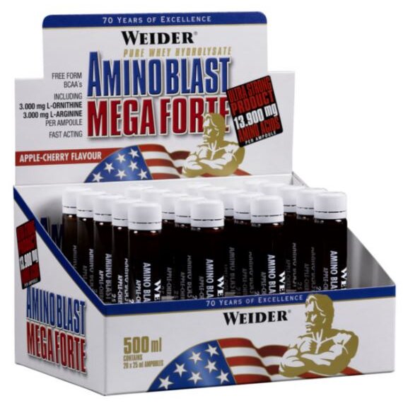 2f94a83398cd9148aee29b0339d994bb-1.jpg Amino Blast Mega Forte, Apple-Cherry - 20 x 25 ml. - obrazek 1