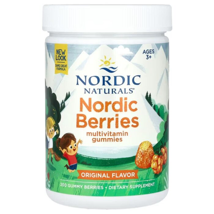 Nordic Berries Multivitamin, Original Flavor - 200 gummy berries - obrazek 1