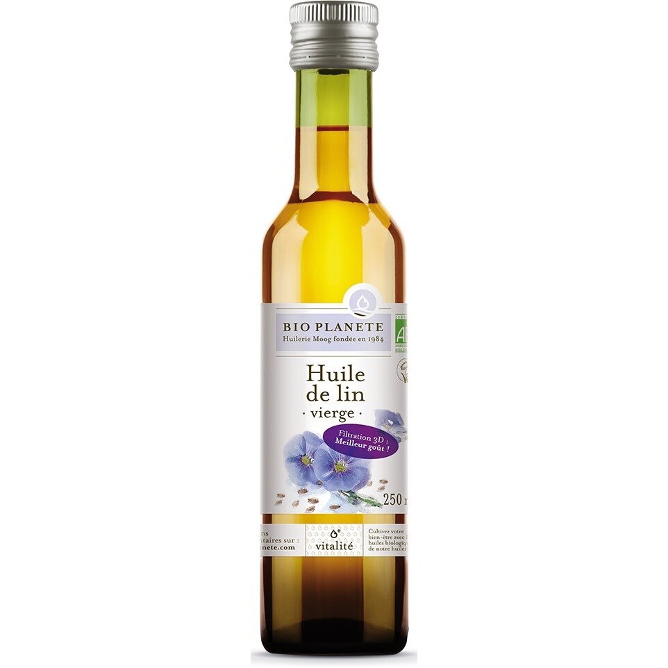 3445020101905-2.jpg OLEJ LNIANY TŁOCZONY NA ZIMNO BIO 250 ml - BIO PLANETE - obrazek 1
