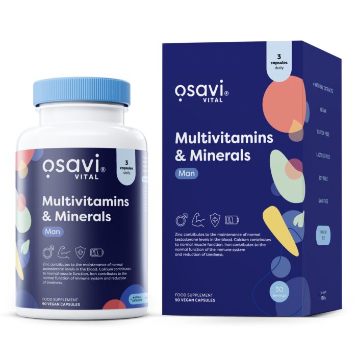 Multivitamins & Minerals Man - 90 vegan caps - obrazek 1