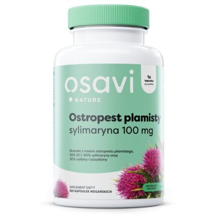 Ostropest Plamisty, Sylimaryna 100mg - 120 vegan caps