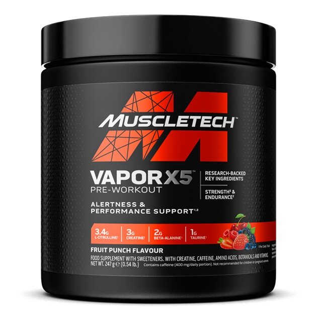 36e1fcf04720b197b8608bd16cbfdcea-1.jpg Vapor X5 Pre-Workout, Fruit Punch - 247 grams - obrazek 1