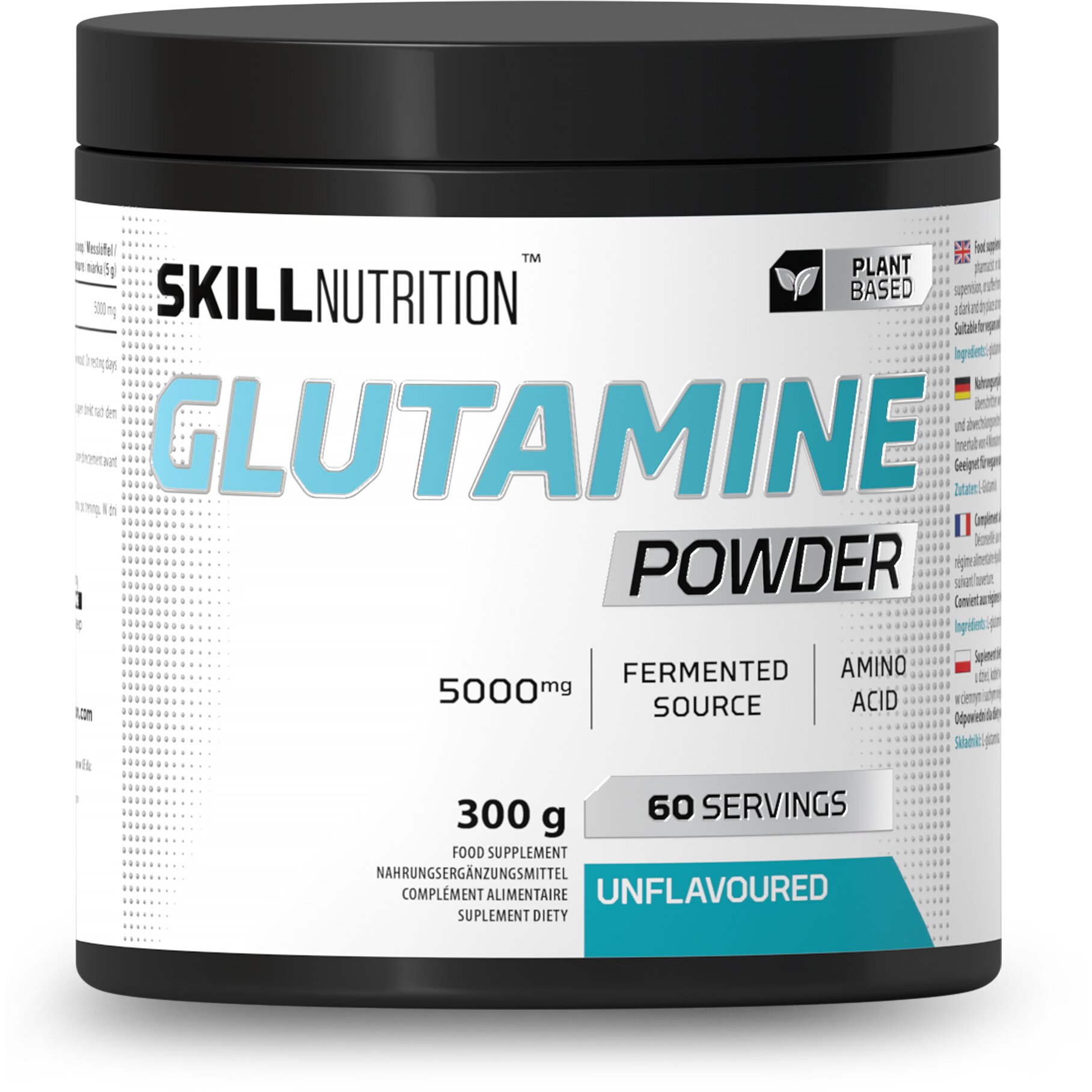 3af40656685fca9e050b5772c5a7166a-1.jpg Glutamine Powder, Unflavoured - 300 grams - obrazek 1