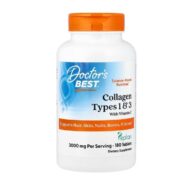 Collagen Types 1 and 3 with Peptan and Vitamin C, 3000mg - 180 tablets - obrazek 2