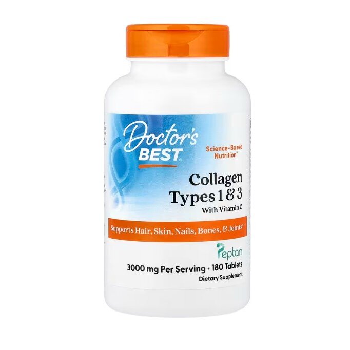 3b1e531c83e066d6820df939f14507fe-1.jpg Collagen Types 1 and 3 with Peptan and Vitamin C, 3000mg - 180 tablets - obrazek 2