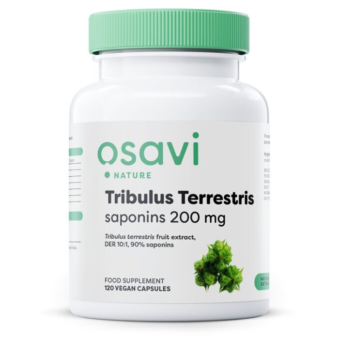 Tribulus Terrestris, Saponins 200mg - 120 vegan caps - obrazek 1