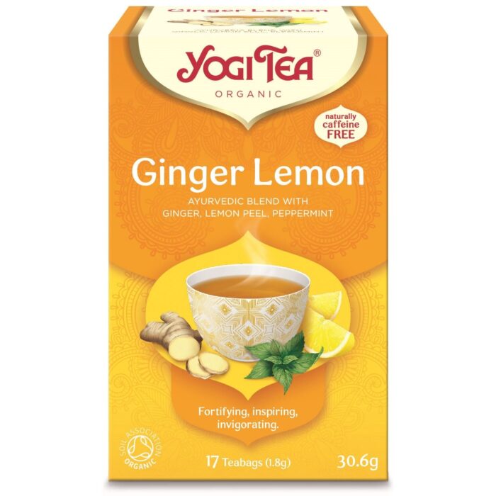 HERBATKA IMBIROWO - CYTRYNOWA (GINGER LEMON) BIO (17 x 1,8 g) 30,6 g - YOGI TEA - obrazek 1