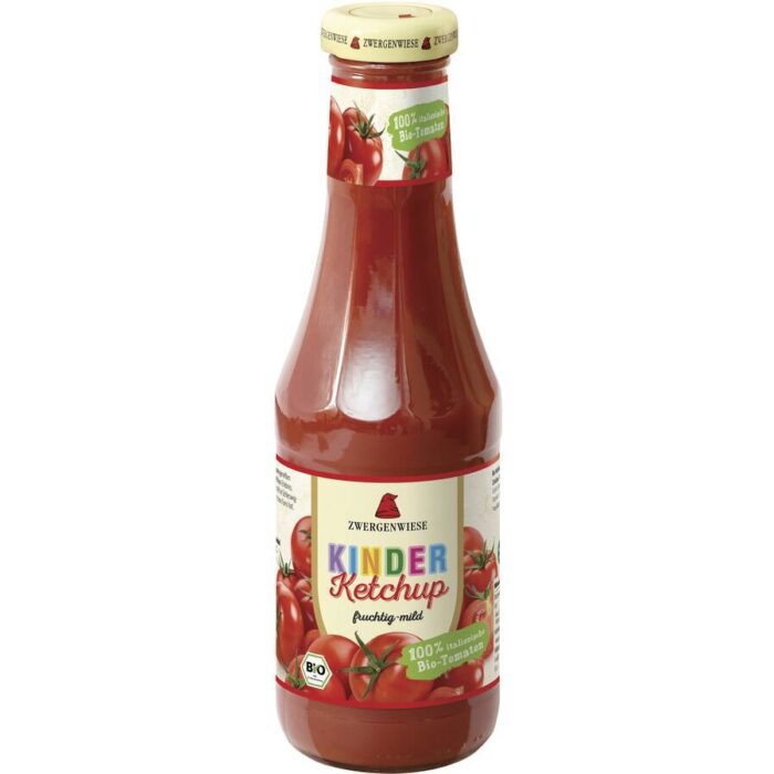 KETCHUP DLA DZIECI BEZGLUTENOWY BIO 500 ml - ZWERGENWIESE - obrazek 1