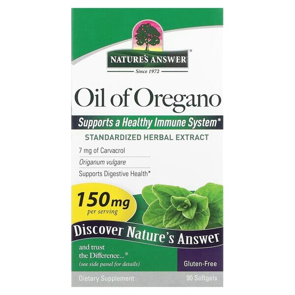 403540ea372c4cf8b02f2232406766b5-1.jpg Oil of Oregano, 150mg - 90 softgels - obrazek 1
