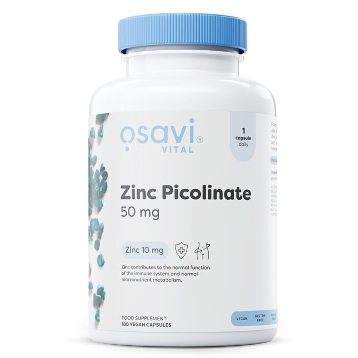 Zinc Picolinate, 50mg - 180 vegan caps - obrazek 1