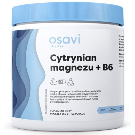 Cytrynian Magnezu + B6 Proszek - 250 grams