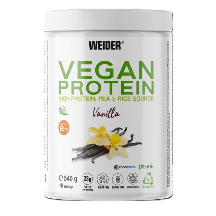 Vegan Protein, Vanilla - 540 grams - obrazek 1