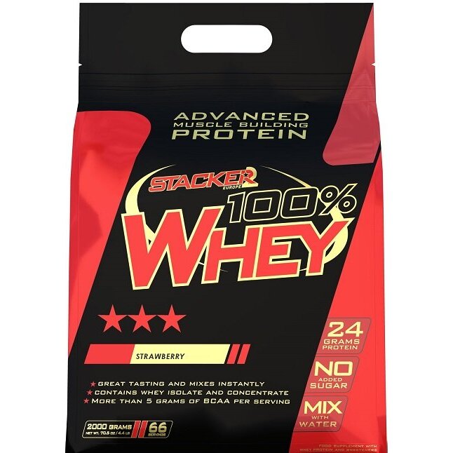 4c44ffbb3e2b04e3484bb25651580113-1.jpg 100% Whey, Strawberry - 2000 grams - obrazek 1