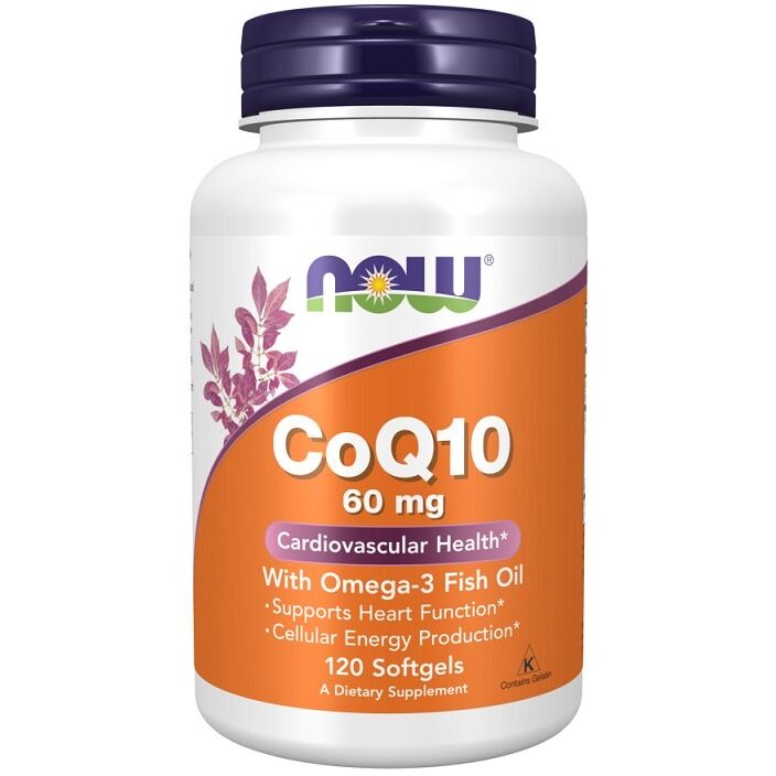 4d4622beeefa60ccc8aef5d83dace86d-1.jpg CoQ10 with Omega-3, 60mg - 120 softgels - obrazek 1