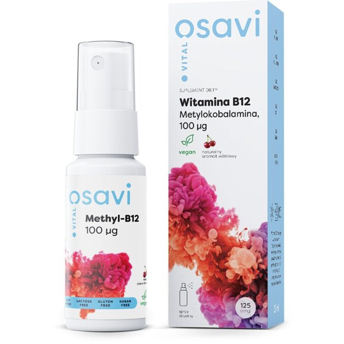 Witamina B12 (Metylokobalamina) Spray Doustny, 100mcg (Wiśnia) - 25 ml. - obrazek 1