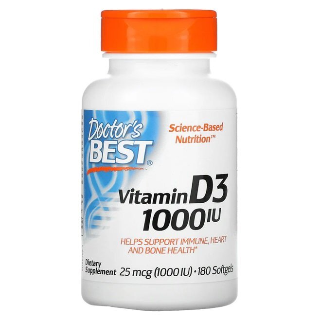 579fd33fd132b4dbdc460feb5d9028fa-1.jpg Vitamin D3, 1000 IU - 180 softgels - obrazek 1