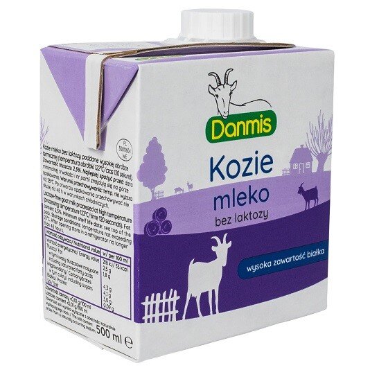 5901680000142-1.jpg KOZIE MLEKO BEZ LAKTOZY UHT (2,5 % TŁUSZCZU) 500 ml - DANMIS - obrazek 1