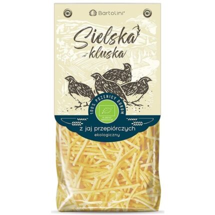 MAKARON (Z JAJAMI PRZEPIÓRCZYMI) KRAJANKA BIO 250 g - BARTOLINI (SIELSKA KLUSKA)