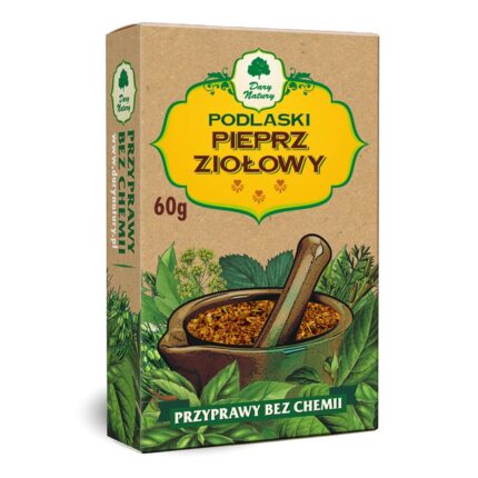 Pieprz ziołowy mielony 60g DARY NATURY