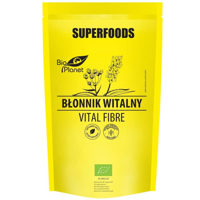 BŁONNIK WITALNY BIO 150 g - BIO PLANET SUPERFOODS - obrazek 1