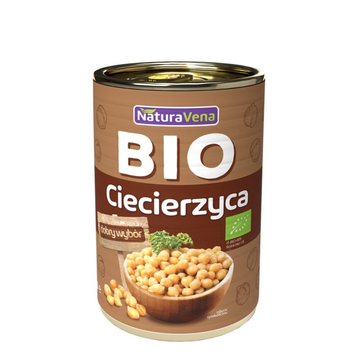 CIECIERZYCA W ZALEWIE BEZ DODATKU SOLI BIO 400 g (240 g) - NATURAVENA - obrazek 1