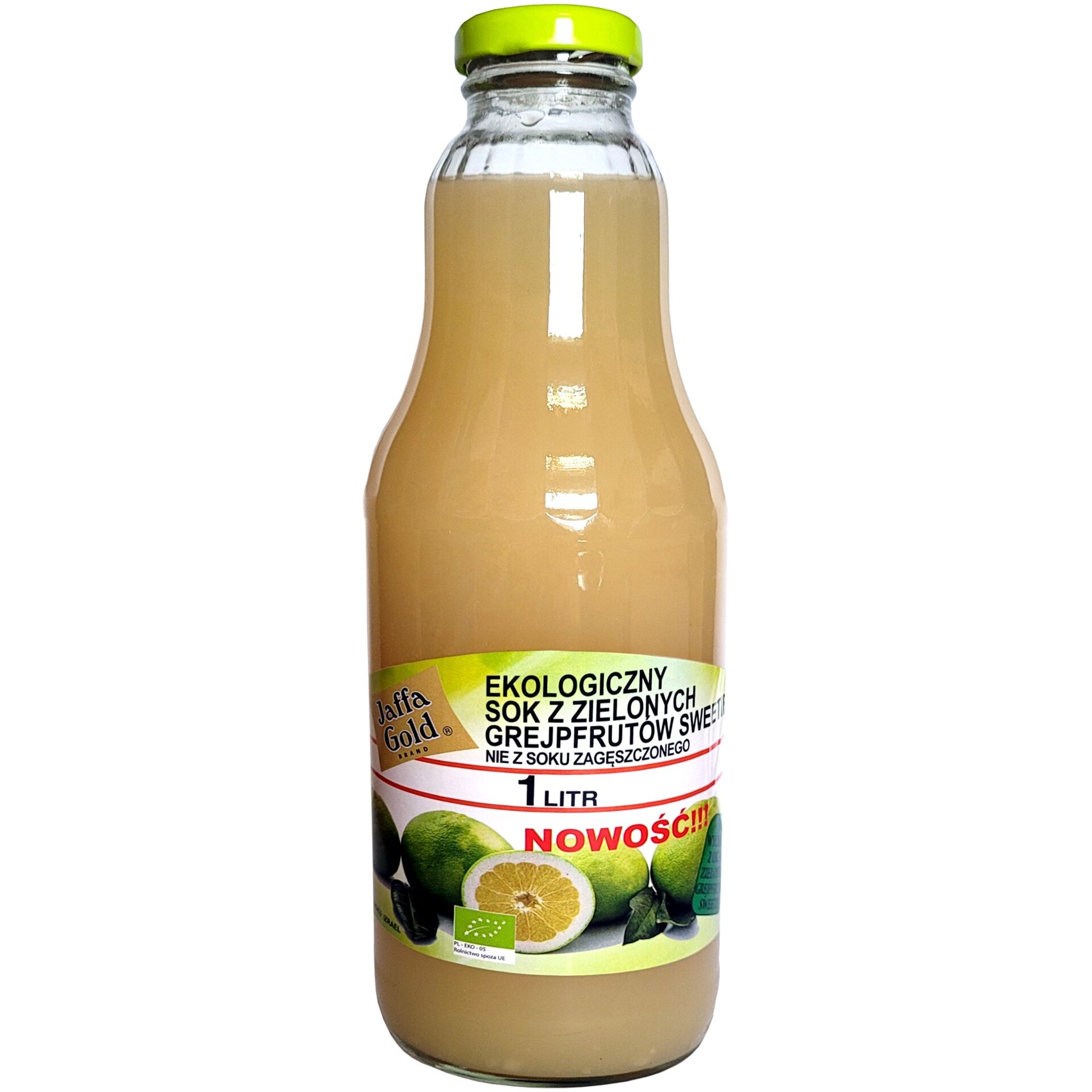 5906961181886-1.jpg SOK Z ZIELONYCH GREJPFRUTÓW SWEETIE NFC BIO 1 L - JAFFA GOLD - obrazek 1