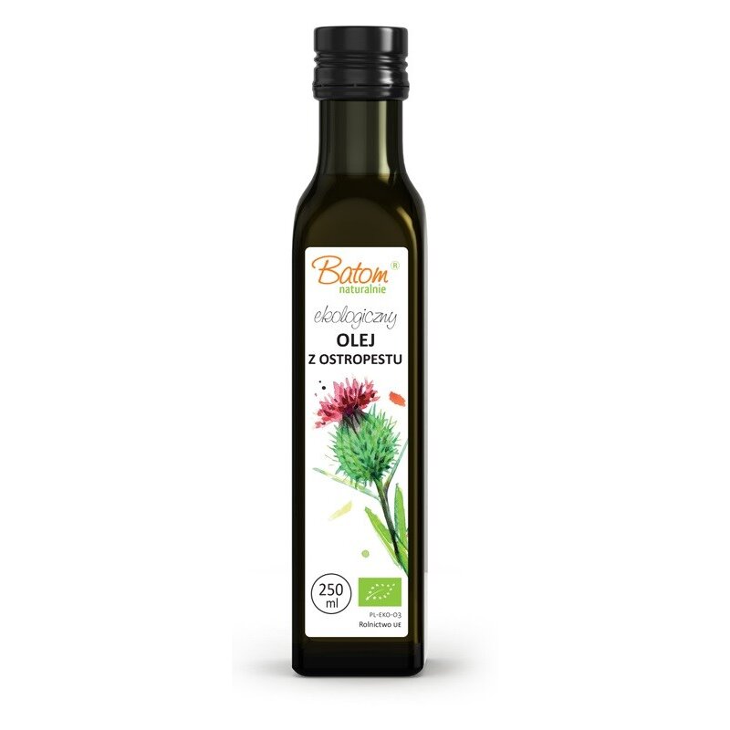 5907709955301-1.jpg OLEJ Z OSTROPESTU PLAMISTEGO TŁOCZONY NA ZIMNO BIO 250 ml - BATOM - obrazek 1