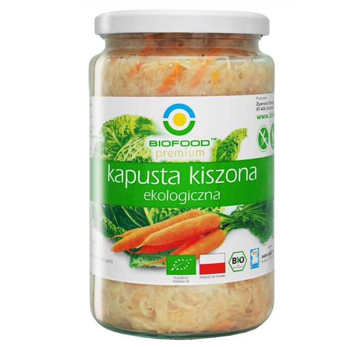KAPUSTA KISZONA Z MARCHEWKĄ BEZGLUTENOWA BIO 700 g (500 g) - BIOFOOD - obrazek 1
