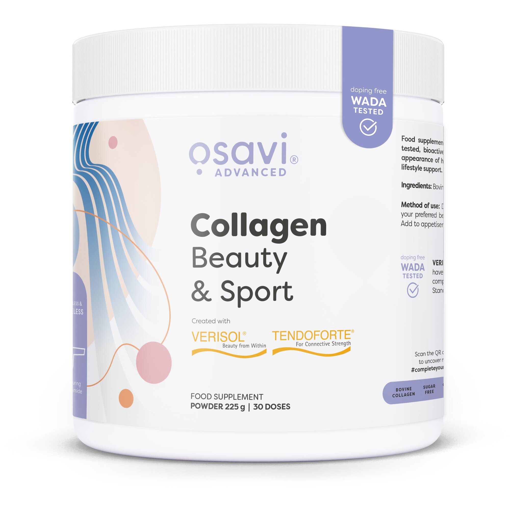 5a11491f4b7fae8ffa0a95b2797b8e71-1.jpg Collagen Beauty & Sport - 225 grams - obrazek 1