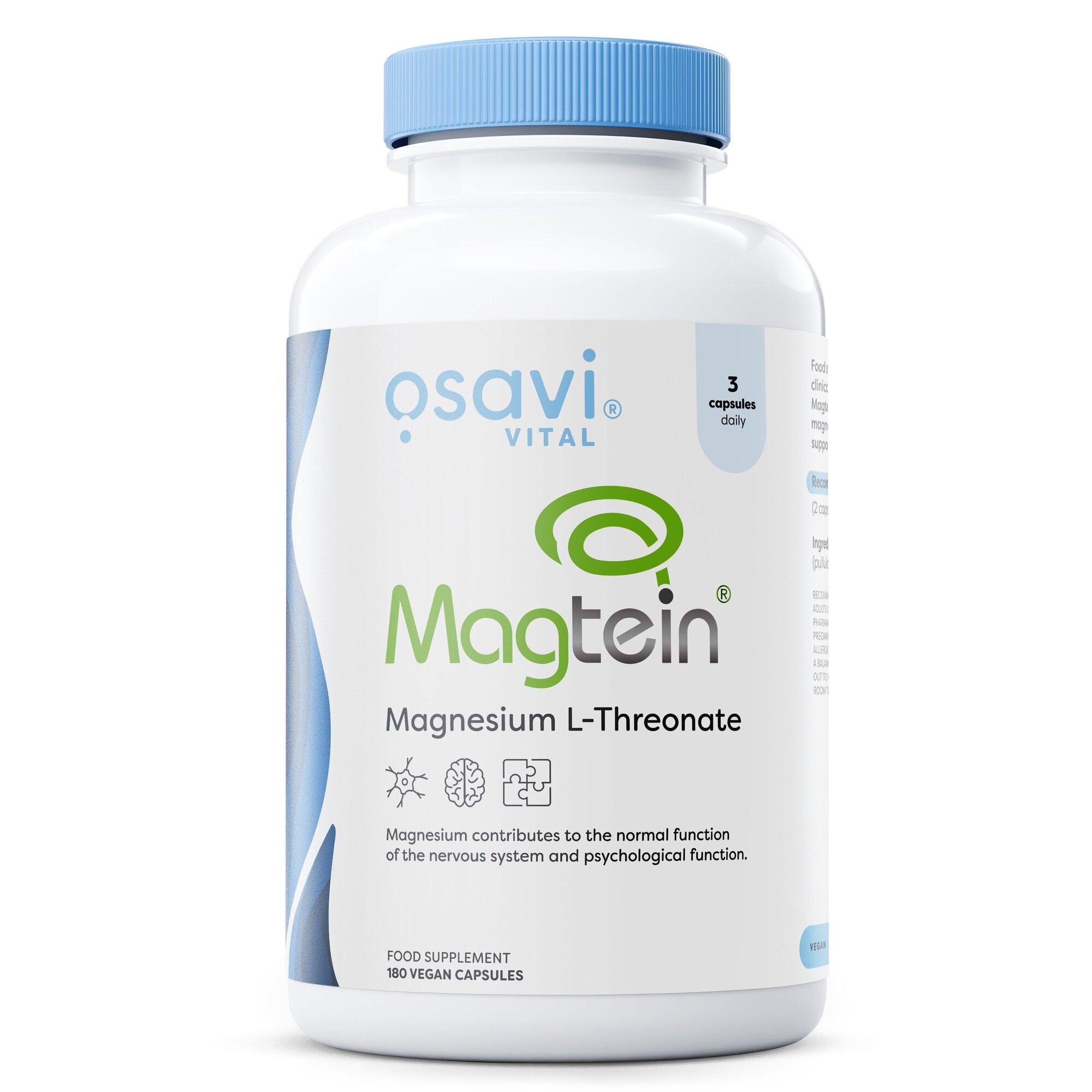 5fc592d98ba40fcd2af5757df0f26e96-1.jpg Magtein Magnesium L-threonate - 180 vegan caps - obrazek 1