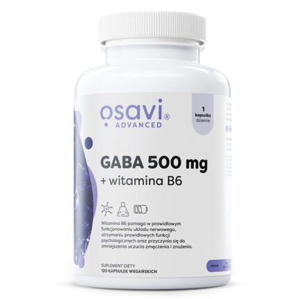 GABA 500mg + Witamina B6 - 120 vcaps