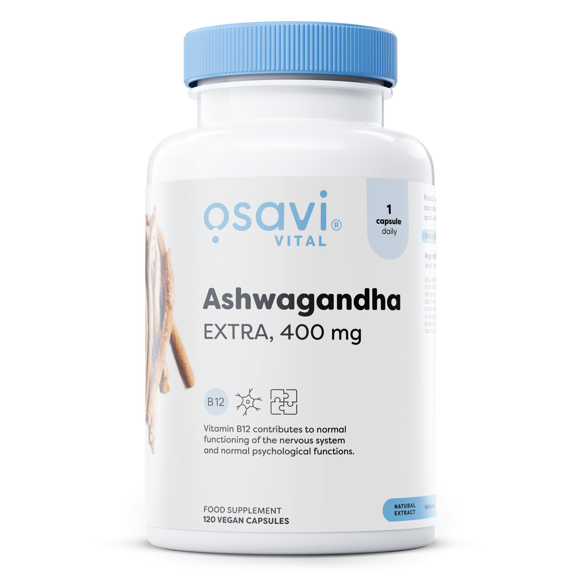 63183e77f40e6473da3aeea0750bfbf0-1.jpg Ashwagandha Extra, 400mg - 120 vegan caps - obrazek 1