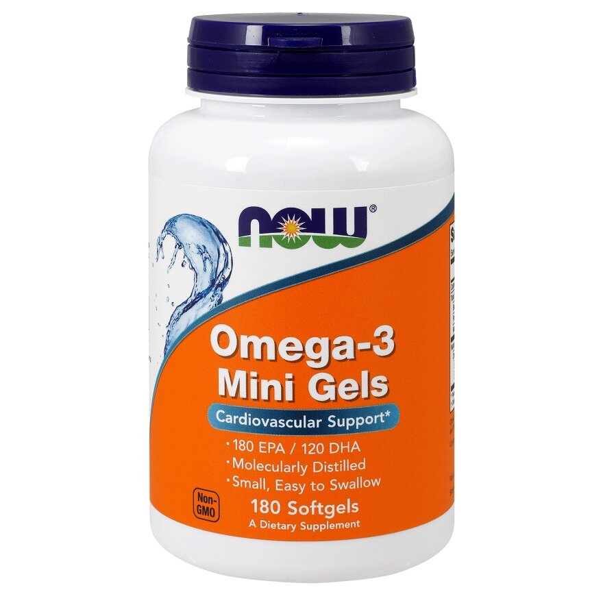 643f9c1ec950d54a7a6f555df0719fca-1.jpg Omega-3 Mini Gels - 180 softgels - obrazek 1