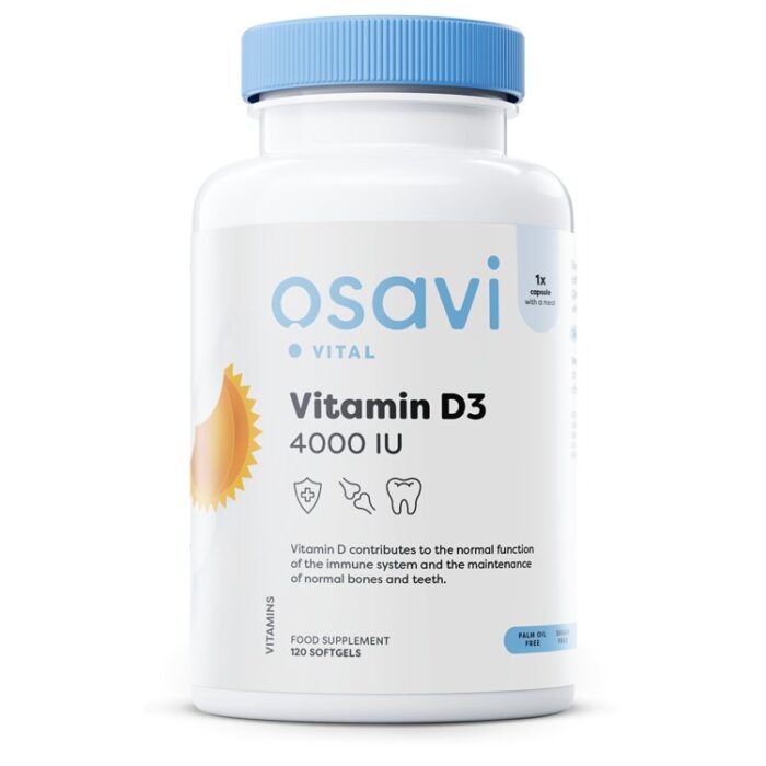 Vitamin D3, 4000IU - 120 softgels - obrazek 1