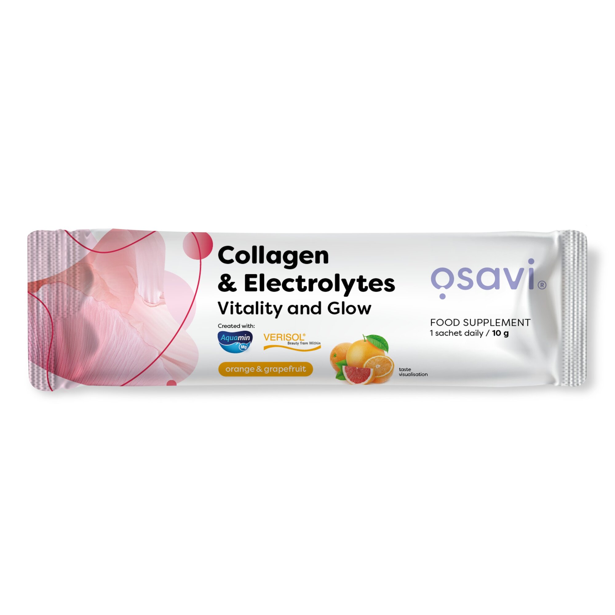 6c1ef31641a0c4c969ba17e3a4ec34e8-1.jpg Collagen Electrolytes Vitality and Glow, Orange & Grapefruit - 10 grams (1 serving) - obrazek 1