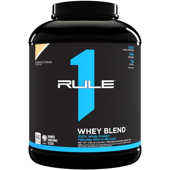 6cb3879a1acac99f02cd0aa5f5a63149-1.jpg R1 Whey Blend, Cookies & Creme - 2240 grams - obrazek 1