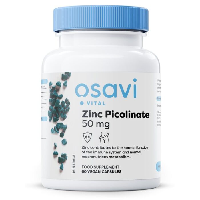 Zinc Picolinate, 50mg - 60 vegan caps - obrazek 1