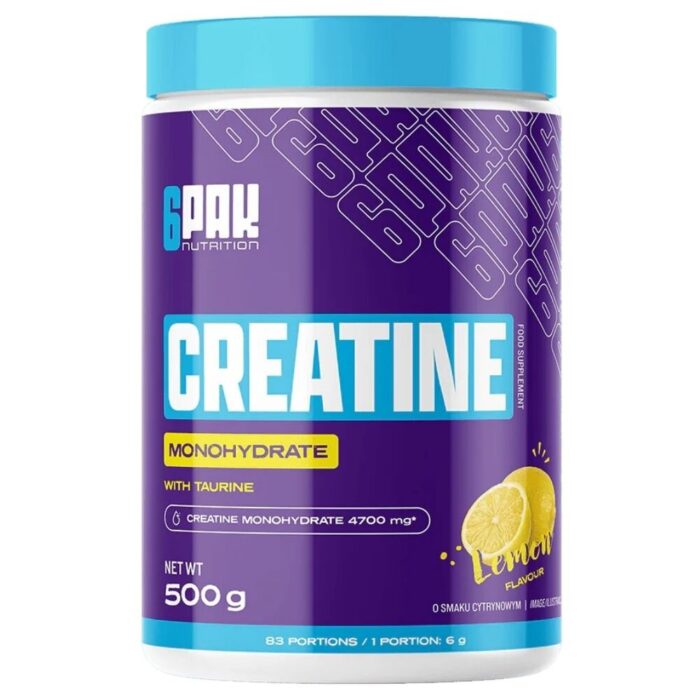 6PAK Monohydrat kreatyny cytrynowy - 500 g - obrazek 1