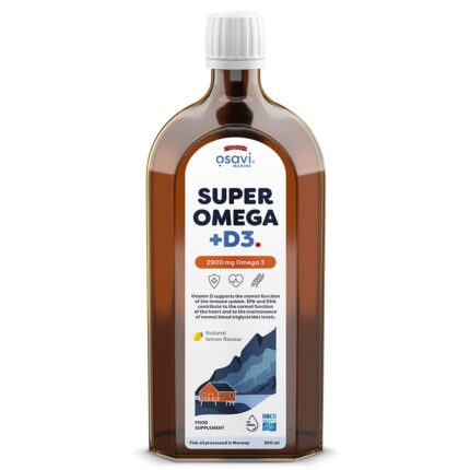 Super Omega + D3, 2900mg Omega 3 (Lemon) - 500 ml.