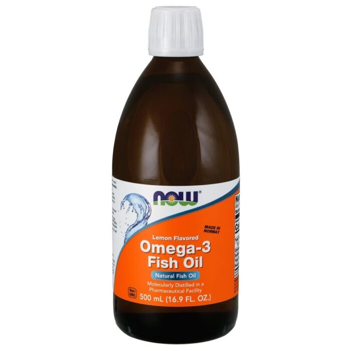 Omega-3 Fish Oil Liquid, Lemon - 500 ml. - obrazek 1