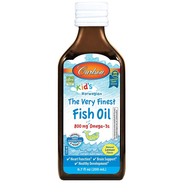 75d151a832603f8b484cc544d2f0a6bd-1.jpg Kid's The Very Finest Fish Oil, 800mg Lemon - 200 ml. - obrazek 1