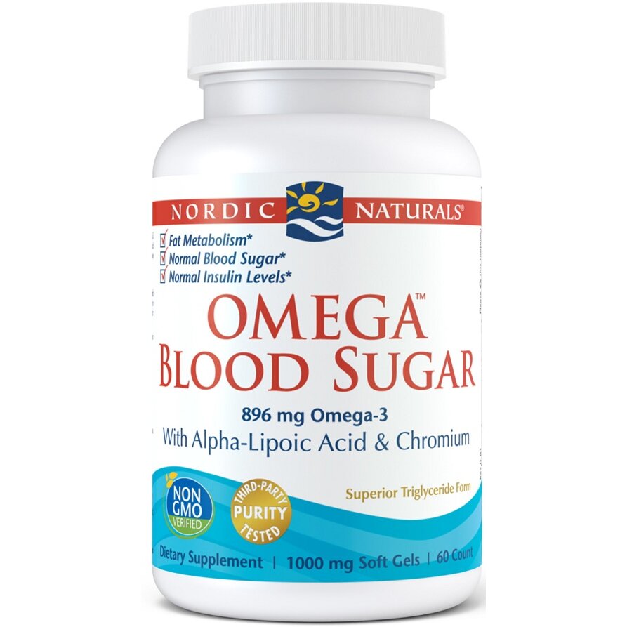7ef4058d3b7c756c57b8b753817182c3-1.jpg Omega Blood Sugar, 896mg - 60 softgels - obrazek 1