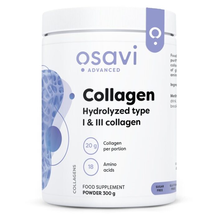 Collagen Peptides - Hydrolyzed Type 1 & 3 - 300 grams - obrazek 1