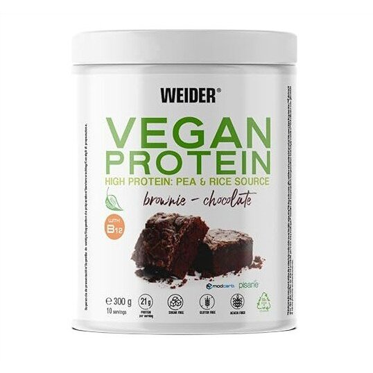 80296625c0cadd59c0c2314efcea2cb7-1.jpg Vegan Protein, Brownie Chocolate - 300 grams - obrazek 1