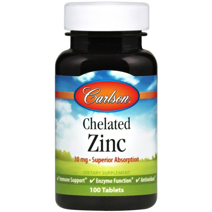 Chelated Zinc, 30mg - 100 tablets - obrazek 1