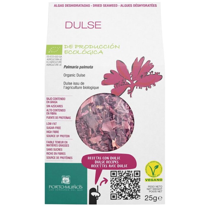 ALGI MORSKIE SUSZONE - DULSE BIO 25 g - PORTO MUINOS - obrazek 1