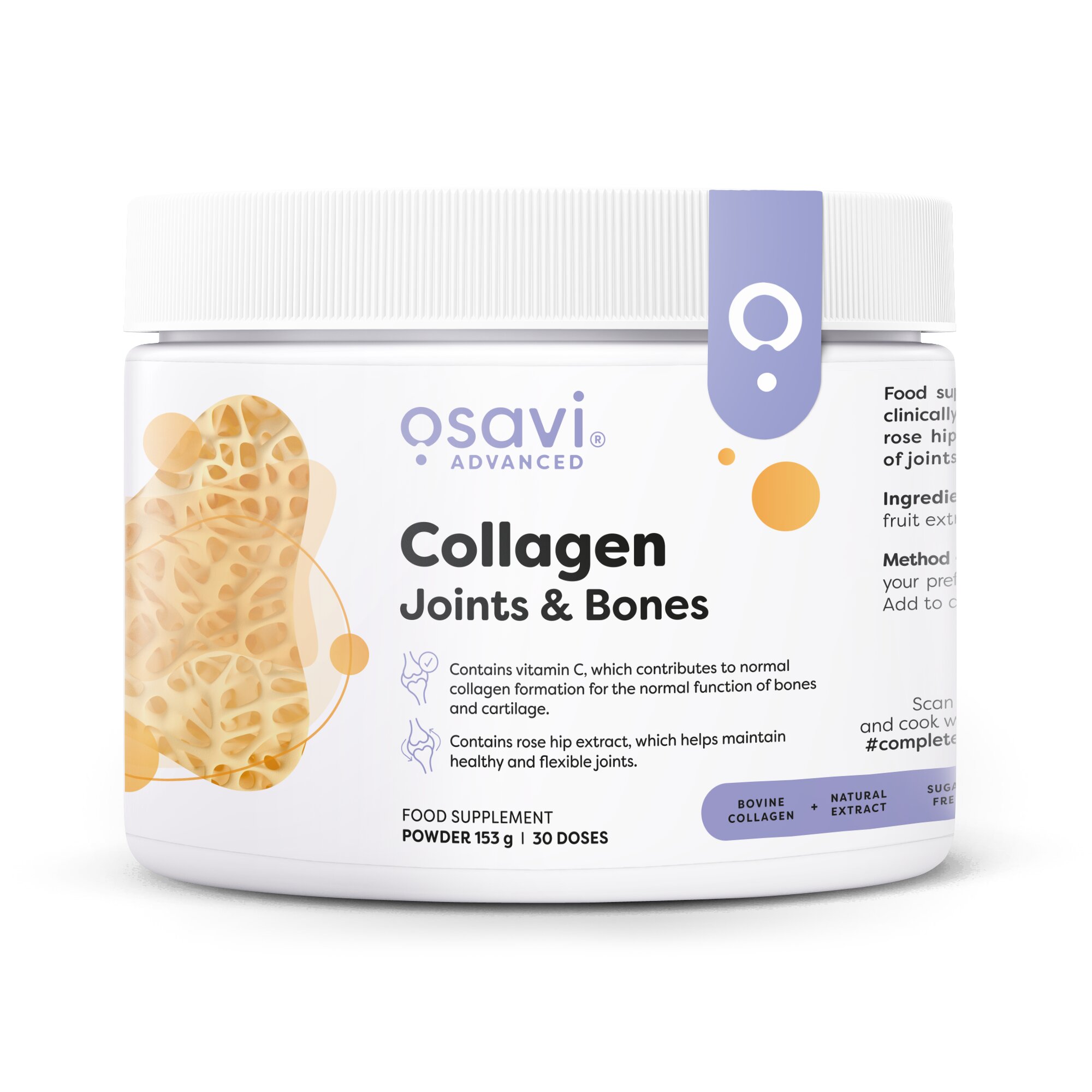 86f40e798f0b96a08f5d87bdfc94644d-1.jpg Collagen Peptides - Joints & Bones - 153 grams - obrazek 1