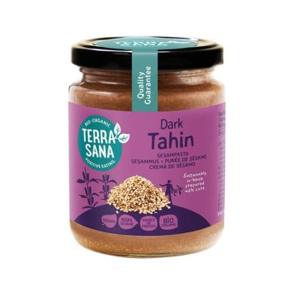 Pasta sezamowa Tahina Tahini ciemna 100% 250g TERRASANA BIO
