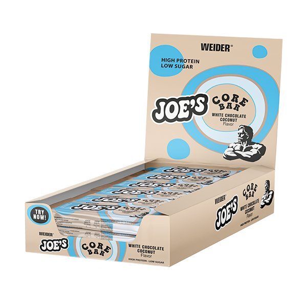 8a1c29b48f6a8d10248cb9086ad63378-1.jpg Joe's Core Bar, White Chocolate Coconut - 12 x 45g - obrazek 1