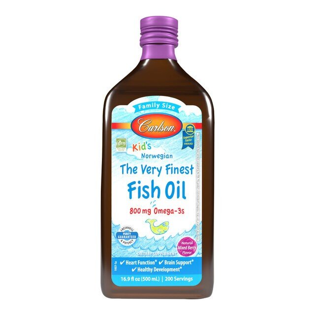 8a587913c63ae1ee8755b6f2c966baa5-1.jpg Kid's The Very Finest Fish Oil, 800mg Mixed Berry - 500 ml. - obrazek 1